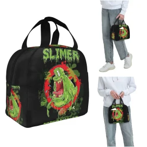 Ghostbusters Slimer Insulated Lunch Bag for Women Office Cooler Thermal Food Box Tote Leakproof Lunch Boxes Container